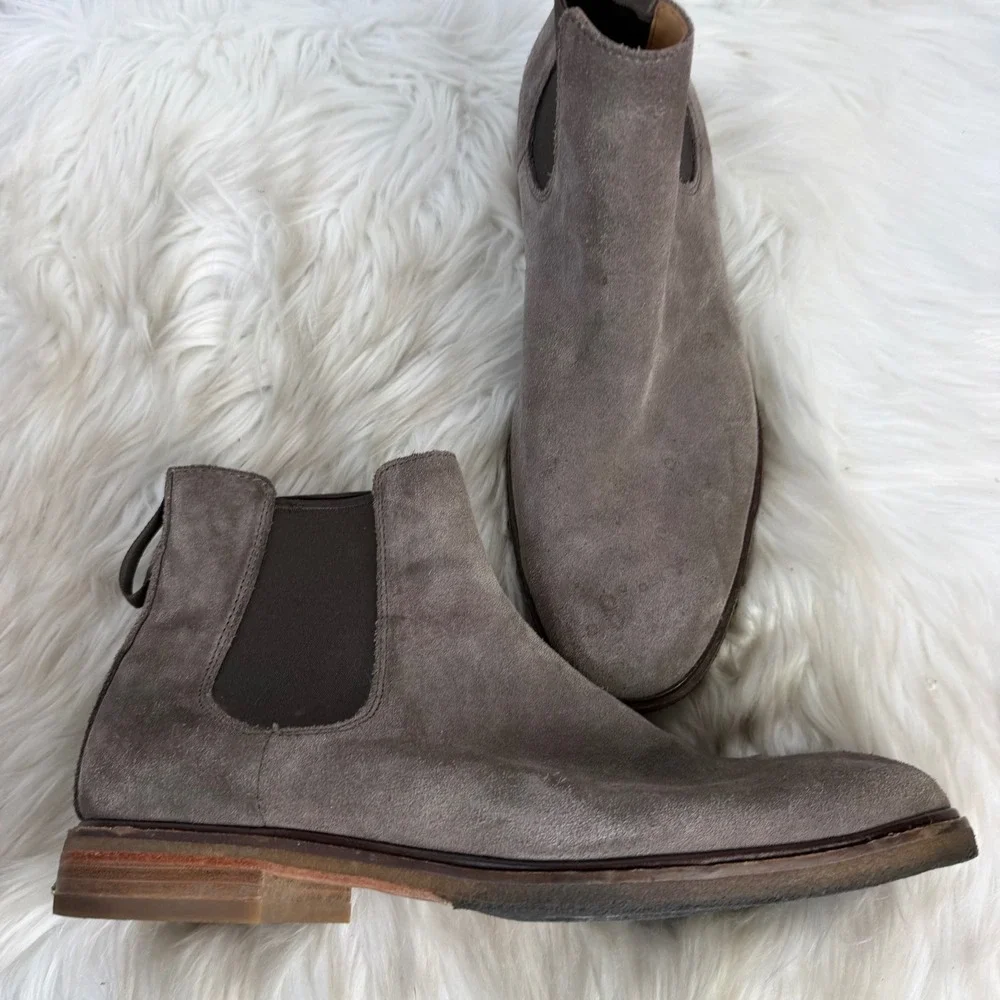 Clarks Clarkdale Gobi Mens Grey Suede Chelsea Boots 61279310 Size 10